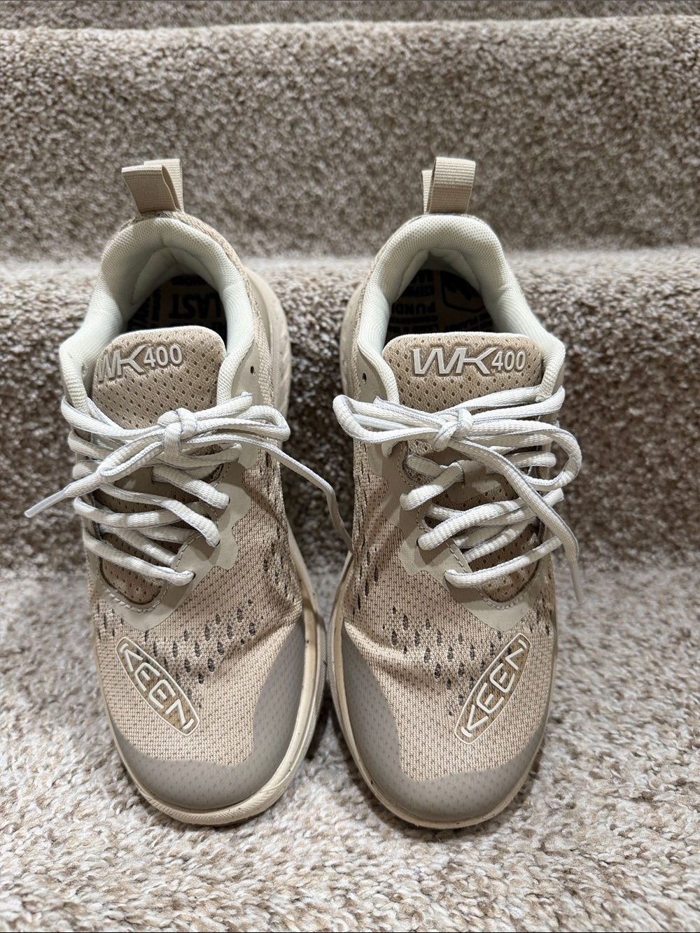 Keen Women's Sand/Taupe Lace-Up Athletic Sneakers - Picture 2 of 4